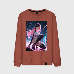 Мужской свитшот Тифа Локхарт из Final Fantasy VII в стиле киберпан