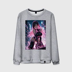 Мужской свитшот Тифа Локхарт из Final Fantasy VII в стиле киберпан