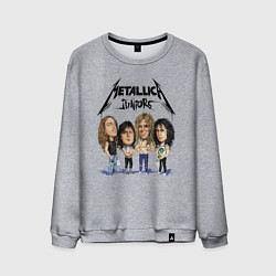 Свитшот хлопковый мужской Metallica juniors - cartoon, цвет: меланж