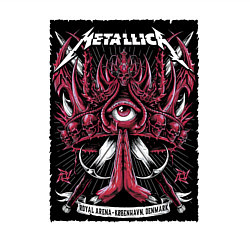 Свитшот хлопковый мужской Metallica - royal arena Denmark, цвет: белый — фото 2