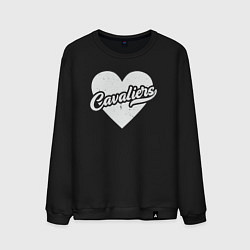 Свитшот хлопковый мужской Love Cavaliers, цвет: черный