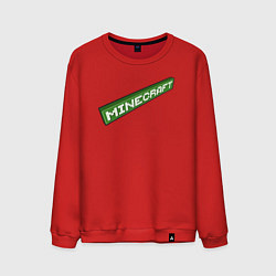 Свитшот хлопковый мужской Minecraft игра, цвет: красный