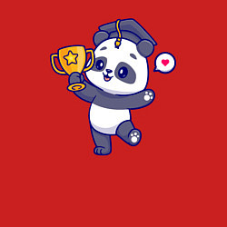 Свитшот хлопковый мужской Панда чемпион, цвет: красный — фото 2