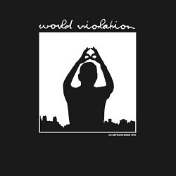 Свитшот хлопковый мужской Depeche Mode world violation, цвет: черный — фото 2