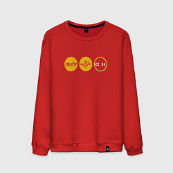 Свитшот хлопковый мужской Depeche Mode - mute records ltd, цвет: красный