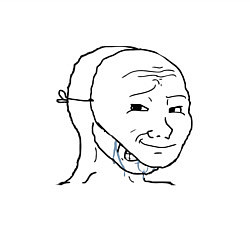 Свитшот хлопковый мужской Плачущий в маске мем, цвет: белый — фото 2