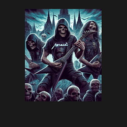 Свитшот хлопковый мужской Metallica - thrash metal, цвет: черный — фото 2