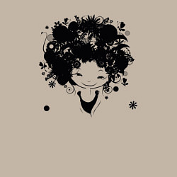 Свитшот хлопковый мужской Девочка весна, цвет: миндальный — фото 2