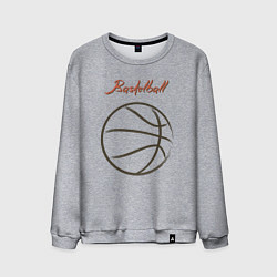 Свитшот хлопковый мужской Basketball vibe, цвет: меланж