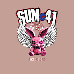 Свитшот хлопковый мужской Sum 41 розовый кролик, цвет: пыльно-розовый — фото 2