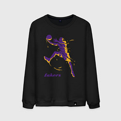 Свитшот хлопковый мужской Lakers baller, цвет: черный