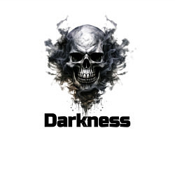 Свитшот хлопковый мужской Dark skull, цвет: белый — фото 2