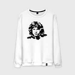 Свитшот хлопковый мужской The Doors - Джим Моррисон, цвет: белый