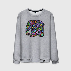 Мужской свитшот Цветной слоник