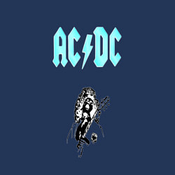 Свитшот хлопковый мужской AcDc Angus Young, цвет: тёмно-синий — фото 2