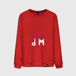 Свитшот хлопковый мужской Depeche Mode - Sofad logos, цвет: красный