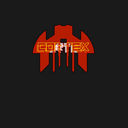 Свитшот хлопковый мужской Cortex красный aneurism iv, цвет: черный — фото 2