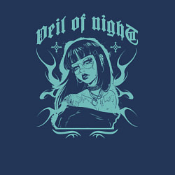 Свитшот хлопковый мужской Veil of night, цвет: тёмно-синий — фото 2
