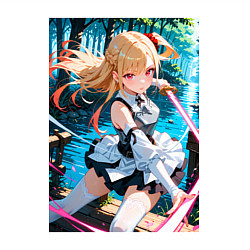 Свитшот хлопковый мужской Марин Китагава косплей Асуны Юки, цвет: белый — фото 2