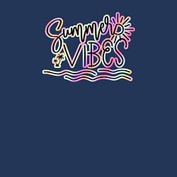 Свитшот хлопковый мужской Летний настрой, цвет: тёмно-синий — фото 2