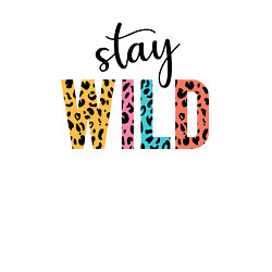 Свитшот хлопковый мужской Будь одичалым, цвет: белый — фото 2