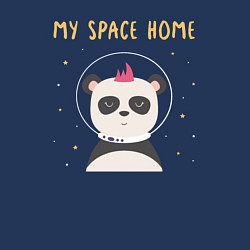 Свитшот хлопковый мужской Мой космический дом, цвет: тёмно-синий — фото 2