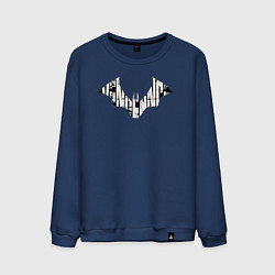 Свитшот хлопковый мужской Batman logo: Vengeance, цвет: тёмно-синий