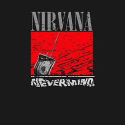 Свитшот хлопковый мужской Нирвана невермайнд, цвет: черный — фото 2