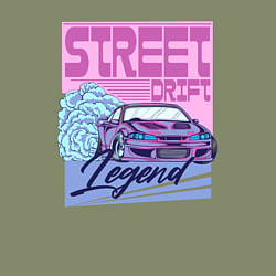 Свитшот хлопковый мужской Street drift, цвет: авокадо — фото 2