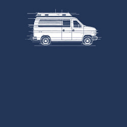 Свитшот хлопковый мужской Машина скорой помощи в движении, цвет: тёмно-синий — фото 2