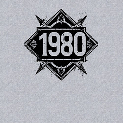 Свитшот хлопковый мужской 1980 год в стиле ретро, цвет: меланж — фото 2