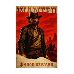 Свитшот хлопковый мужской Red dead redemtion постер, цвет: белый — фото 2