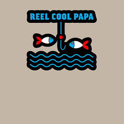 Свитшот хлопковый мужской Reel cool papa, цвет: миндальный — фото 2