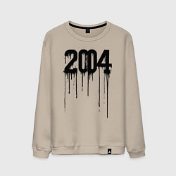 Свитшот хлопковый мужской Капающий 2004, цвет: миндальный