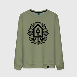 Мужской свитшот Ключ к дому и цветы