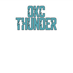 Свитшот хлопковый мужской OKC Thunder, цвет: белый — фото 2