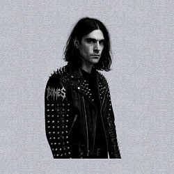 Свитшот хлопковый мужской Bones в образе рок звезды, цвет: меланж — фото 2