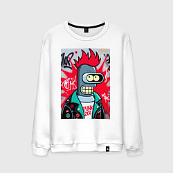 Мужской свитшот Бендер панк - граффити