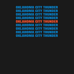 Свитшот хлопковый мужской Oklahoma City Thunder tag, цвет: черный — фото 2