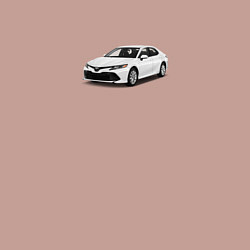 Свитшот хлопковый мужской Toyota camry white, цвет: пыльно-розовый — фото 2