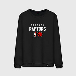 Свитшот хлопковый мужской Торонто Рэпторс - команда НБА, цвет: черный