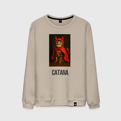 Свитшот хлопковый мужской Catana, цвет: миндальный