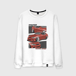 Свитшот хлопковый мужской Toyota Altezza - Lexus IS300 Японский Стиль, цвет: белый