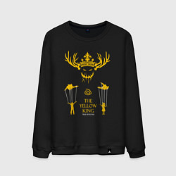 Свитшот хлопковый мужской The yellow king, цвет: черный