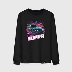 Свитшот хлопковый мужской Supra Toyota, цвет: черный