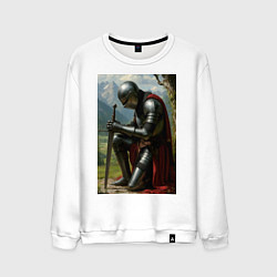 Мужской свитшот Молитва рыцаря