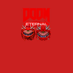 Свитшот хлопковый мужской Doom кака демон, цвет: красный — фото 2