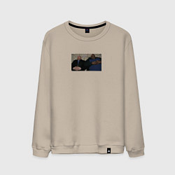 Свитшот хлопковый мужской Во все тяжкие, цвет: миндальный