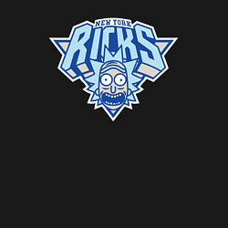 Свитшот хлопковый мужской New York Ricks, цвет: черный — фото 2