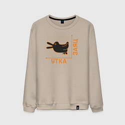 Мужской свитшот Утка-заяц